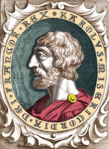 Nagy Károly vagy I. Nagy Károly (742 - 814) frankok királyának portréja. alkotó: Unknown artist
