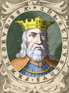 I. Clovis (466 - 511. v.) frankok királyának portréja. alkotó: Unknown artist