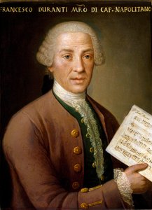 Francesco Durante (1684-1755), orgonaművész és a nápolyi kápolna mestere Anonymous festmény portréja. 18. századi Bologna, Polgári Zenei Bibliográfiai Múzeum alkotó: Unknown artist