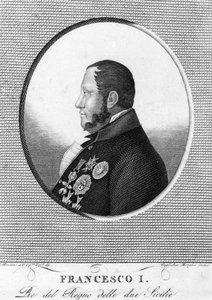 1. Francois (1777-1830), a két Szicília királyának portréja. alkotó: Unknown artist