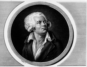 Georges Jacques Danton hagyományos ügyvéd (1759-1794) portréja. Metszet a „” A francia forradalom történelmi festményeinek teljes gyűjteménye, három kötetben.””” 1804. alkotó: Unknown artist