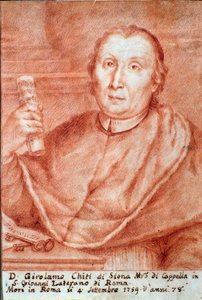 Girolamo Chiti di Siena (1679-1759) portréja, olasz kapellmeister (kápolnamester) Metszet. 18. század. Bologna, Polgári Múzeum Múzeum alkotó: Unknown artist