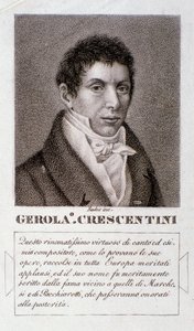 Girolamo Crescentini portréja (metszet) alkotó: Unknown artist