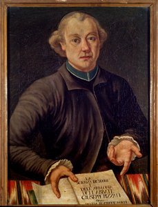 Giuseppe Pizzati olasz zeneteoretikus portréja (festmény alkotó: Unknown artist
