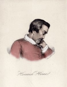 Heinrich Heine (1797-1856) német író portréja. alkotó: Unknown artist
