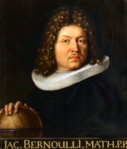 Jacques Bernoulli (1667-1748) portréja - svájci matematikus alkotó: Unknown artist