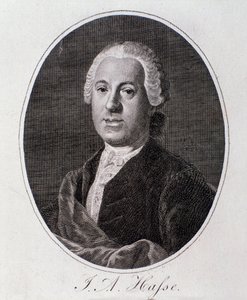 Johann Adolf Hasse portréja (metszet) alkotó: Unknown artist