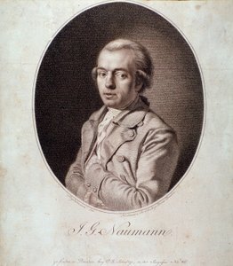 Johann Gottlieb Naumann portréja (metszet) alkotó: Unknown artist
