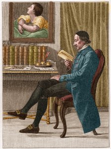Johann Kaspar Lavater vagy Gaspard Lavater (1741-1801), svájci teológus és németül beszélő író portréja, aki a fiziognómiával foglalkozó munkáiról ismert. alkotó: Unknown artist