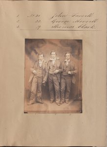 [John Farrell, George Morrell és Thomas Clark portréja] alkotó: Unknown artist
