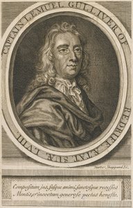 Jonathan Swift (1667-1745) portréja, Mélynyomó 1726-os gyűjteményi díj alkotó: Unknown artist
