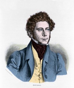 Joseph Lanner osztrák zeneszerző, hegedűművész és karmester (1801-1843) portréja. alkotó: Unknown artist