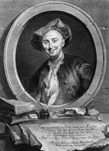 Julien Offray de La Mettrie (1709-1751) francia orvos és filozófus portréja. alkotó: Unknown artist