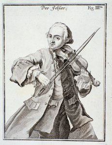 Leopold Mozart portréja (metszet alkotó: Unknown artist