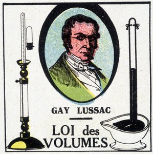 Louis-Joseph Gay-Lussac (Louis Joseph Gay Lussac) (1778-1818), francia fizikus és vegyész portréja, akit a térfogatok törvénye képvisel. alkotó: Unknown artist