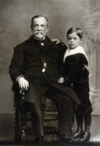 Louis Pasteur (1822-1895) és unokája, Louis Pasteur Vallery portréja – Radot 1893-ban. alkotó: Unknown artist