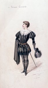 Lucio portréja, a Lucia di Lammermoor tenorja, Gaetano Donizetti operája alkotó: Unknown artist