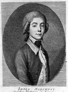 Luigi Marchesi (1754 - 1829) olasz kasztrált portréja. alkotó: Unknown artist