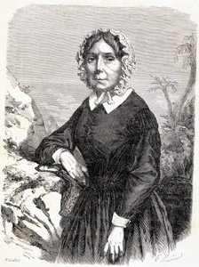 Madame Ida Pfeiffer (1798-1858), osztrák utazó portréja. alkotó: Unknown artist