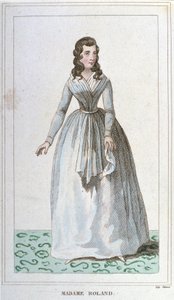 Madame Roland francia politikus (1754 - 1793) portréja. alkotó: Unknown artist