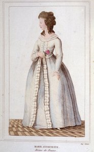 Marie Antoinette (1755-1793) portréja, vésett 1830 alkotó: Unknown artist