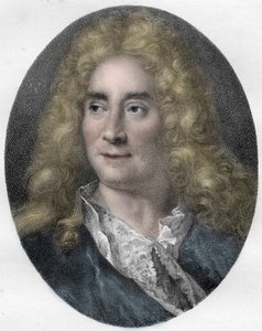 Michel Boyron (Michel Baron), angol színész és drámaíró (1653-1729) portréja - metszet alkotó: Unknown artist