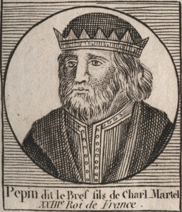 Pepin III portréja ebben a Pepin le Briefben alkotó: Unknown artist