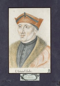 Philippe de Chabot (1492-1543), Franciaország Anonymous admirálisának portréja. Színes ceruzák papíron, méret: 28x19, kb 1530, Állami Ermitázs, Szentpétervár alkotó: Unknown artist