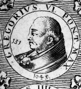 VI. Gergely pápa (meghalt 1048-ban) portréja. alkotó: Unknown artist