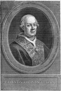 VI. Pius pápa (Pius vagy Pio vagy Giovanni angelo Braschi) portréja (1775-1799). alkotó: Unknown artist