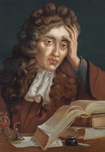 Robert Boyle (1627-1691) ír fizikus és vegyész portréja. Louis Figuier Tudomány és emberei alapján. Barcelona 1881 alkotó: Unknown artist