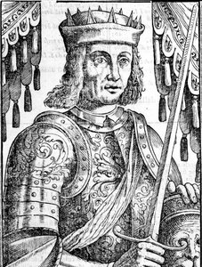 II. Roger of Hauteville (Ruggero Altavilla) (1097-1154), a szicíliai monarchia alapítójának portréja. századi Xilográfia. alkotó: Unknown artist