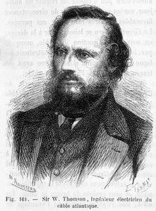 Sir William Thomson, Lord Kelvin (1824-1907) portréja – Louis Figuier „A tudomány csodái” című művében alkotó: Unknown artist