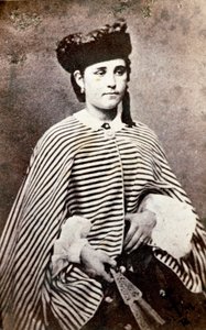 Teresita Garibaldi (1845-1903), az olasz hazafi és a Risorgimento Giuseppe Garibaldi (1807-1882) hősének és első feleségének, Anitának (1821-1849) portréja. Fényképészeti Magángyűjtemény alkotó: Unknown artist