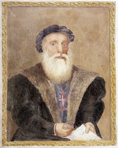 Vasco de Gama portréja – Richard Henri Major „Henri portugál herceg élete, a navigátor vezetéknévben” című filmjében alkotó: Unknown artist