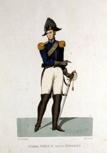 A Vatikáni Állam nemesi gárdájának tagjának portréja. alkotó: Unknown artist