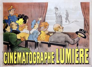 Plakát a fivérek operatőrének Fény a „The öntözött öntöző” című filmhez, 19. század vége alkotó: Unknown artist