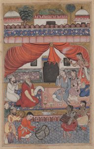 Felkészülés Mahmuda és az ifjú vezír házasságára, egy Tuti-namából (Papagáj meséi): Harmincharmadik éjszaka alkotó: Unknown artist