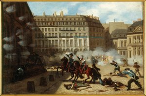 Víztorony bejárata, Place du Palais-Royal, február 24. alkotó: Unknown artist