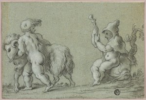Putti mint kecskepásztorok alkotó: Unknown artist
