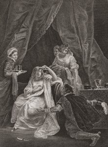 I. Erzsébet királynő és Sussex grófja. (nyomtatás) alkotó: Unknown artist