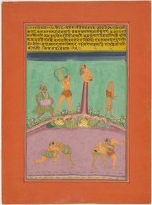 Ragini Desakh, oldal egy Jaipur Ragamala készletből alkotó: Unknown artist