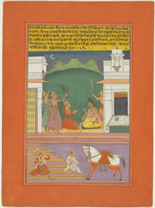 Ragini Kedara, oldal egy Jaipur Ragamala készletből alkotó: Unknown artist