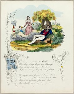 Rózsás dombon fekve (valentin) alkotó: Unknown artist