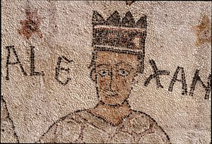 Nagy Sándor (Kr. e. 356-323), Macedoina királya és Perzsia hódítójának ábrázolása vette körül az indiai faunát India meghódítása során. Pantaleone (vagy Pantaleon alkotó: Unknown artist