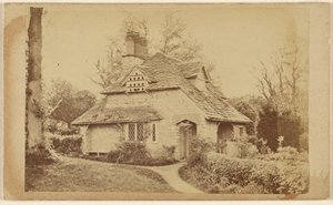Thomas Roberts rezidenciája Wodenethe Fish Kill on Hudson N.Y. [a Rose Cottage külső nézete, Blaise Hamlet] alkotó: Unknown artist