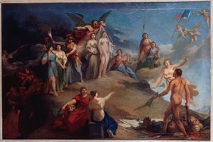 Forradalmi allegória, 1790 körül (olaj) alkotó: Unknown artist