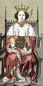 Richard II. (1367-1400). Anglia királya. 18. századi metszet. alkotó: Unknown artist