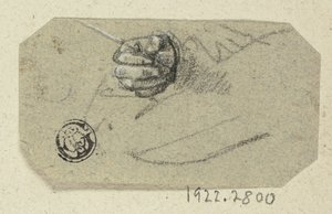 Jobb kézzel tartott rajzeszköz alkotó: Unknown artist