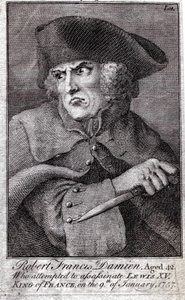 Robert Francois Damiens (Robert Francois Damier alkotó: Unknown artist